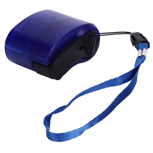 USB Hand Crank Phone Charger Portable Hand Power USB Charger for Outdoor Hiking Camping Blue V1294-YM0523-3113220041812