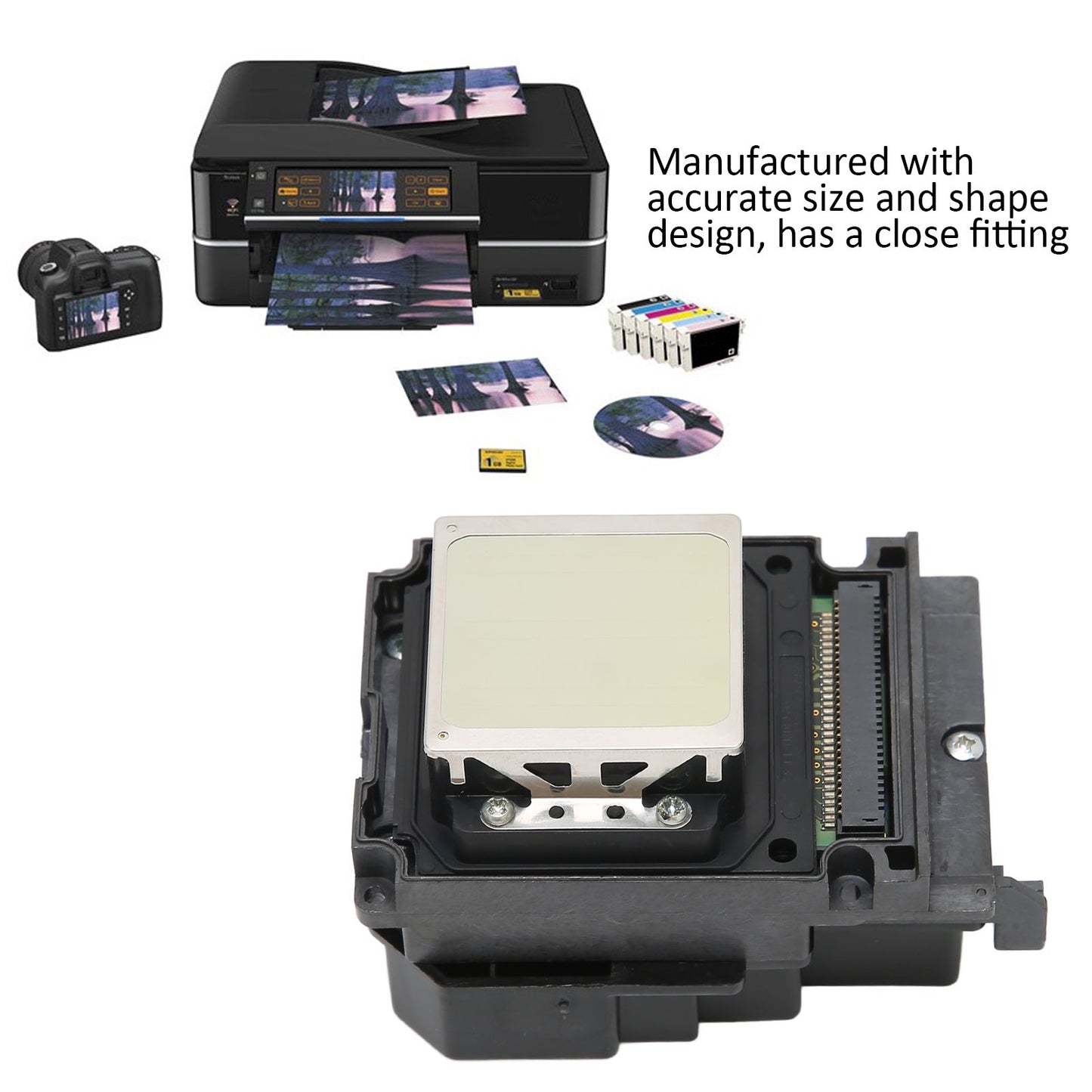 Printer Head Replacement UV Ink Head 6 Color Photo Printing Machine Head for TX800 F192040 Printer V1294-YM0523-3113220042811