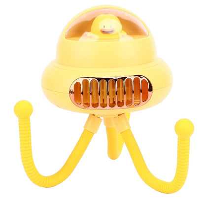 Stroller Fan Bendable Octopus Legs Space Capsule Leafless Fan Multifunctional Portable 3 Speed Stroller V1294-YM0523-3113220044012