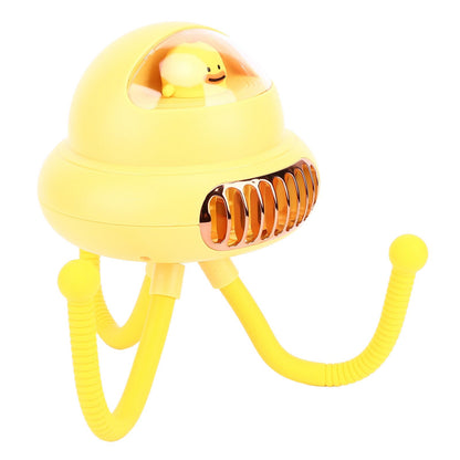 Stroller Fan Bendable Octopus Legs Space Capsule Leafless Fan Multifunctional Portable 3 Speed Stroller V1294-YM0523-3113220044012