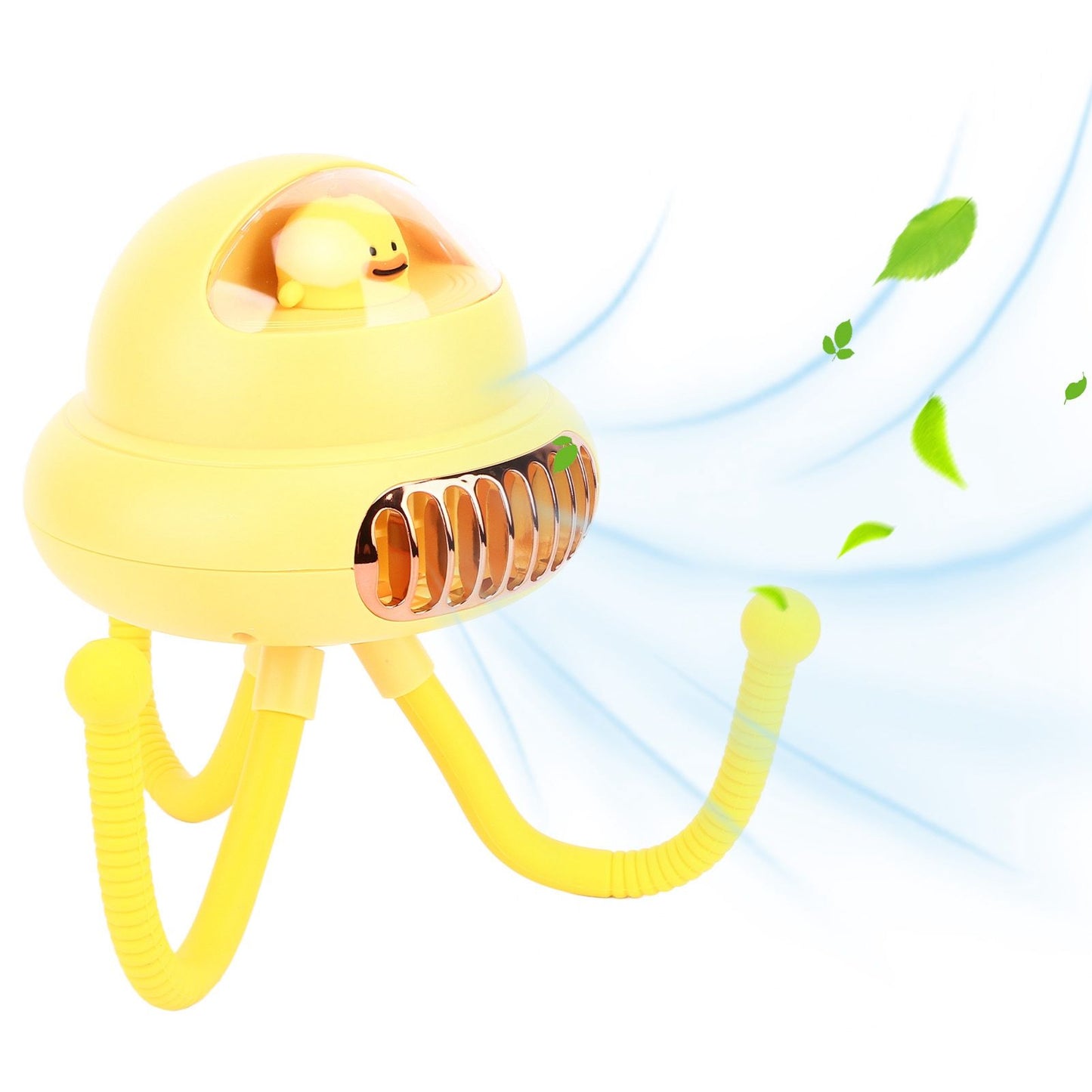 Stroller Fan Bendable Octopus Legs Space Capsule Leafless Fan Multifunctional Portable 3 Speed Stroller V1294-YM0523-3113220044012