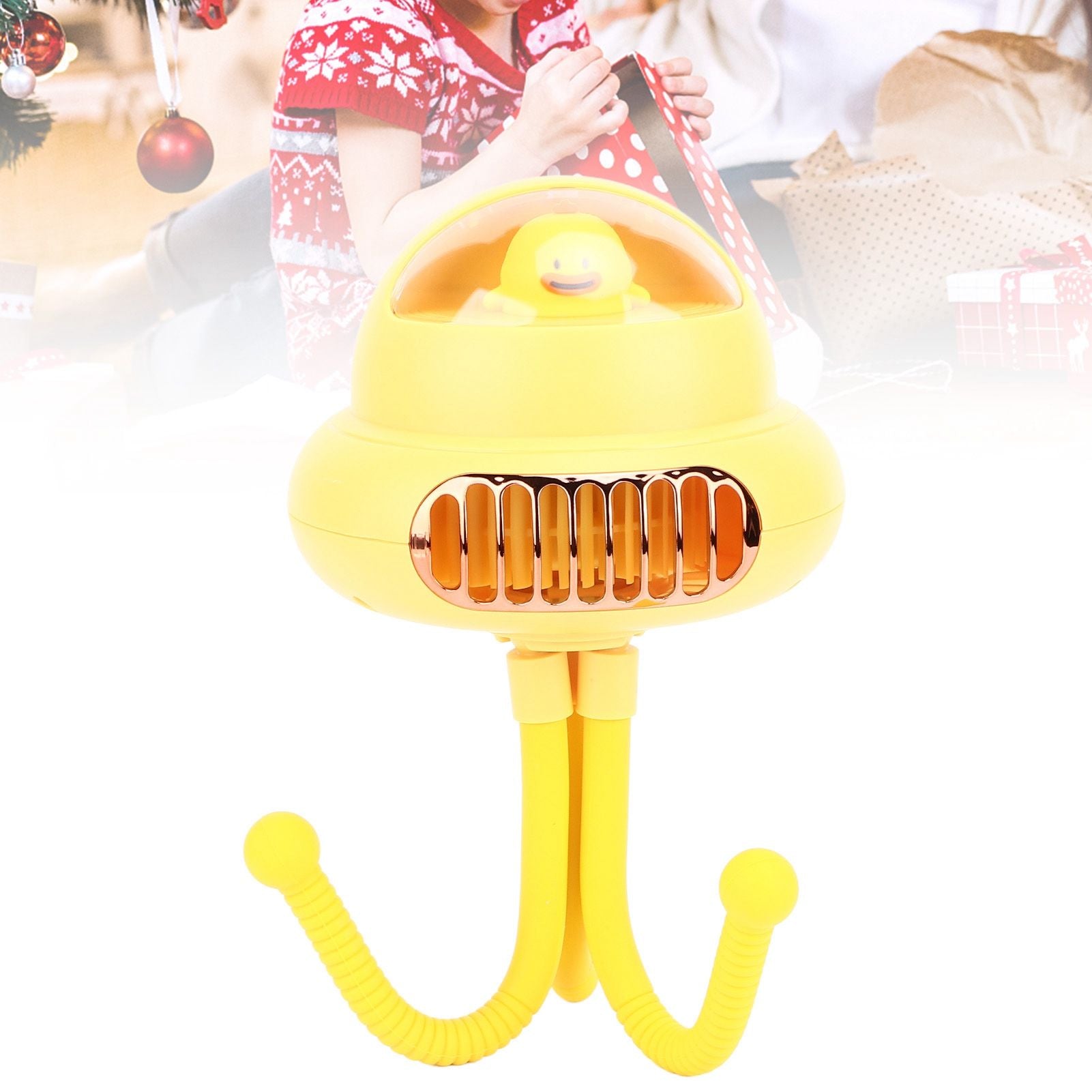 Stroller Fan Bendable Octopus Legs Space Capsule Leafless Fan Multifunctional Portable 3 Speed Stroller V1294-YM0523-3113220044012