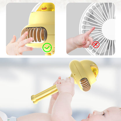 Stroller Fan Bendable Octopus Legs Space Capsule Leafless Fan Multifunctional Portable 3 Speed Stroller V1294-YM0523-3113220044012