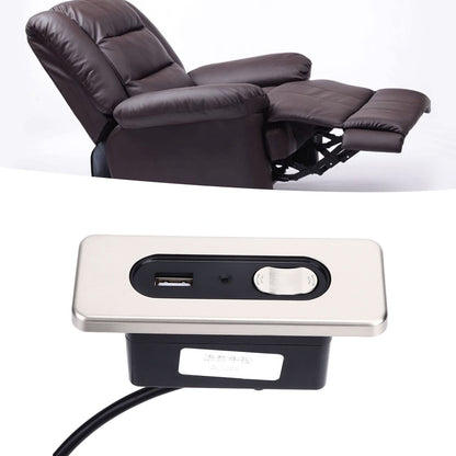 Electric Sofa Controller Manual Recliner Switch with USB Charging Port Sofa Voice Controller 5 Pin V1294-YM0523-3113220044311