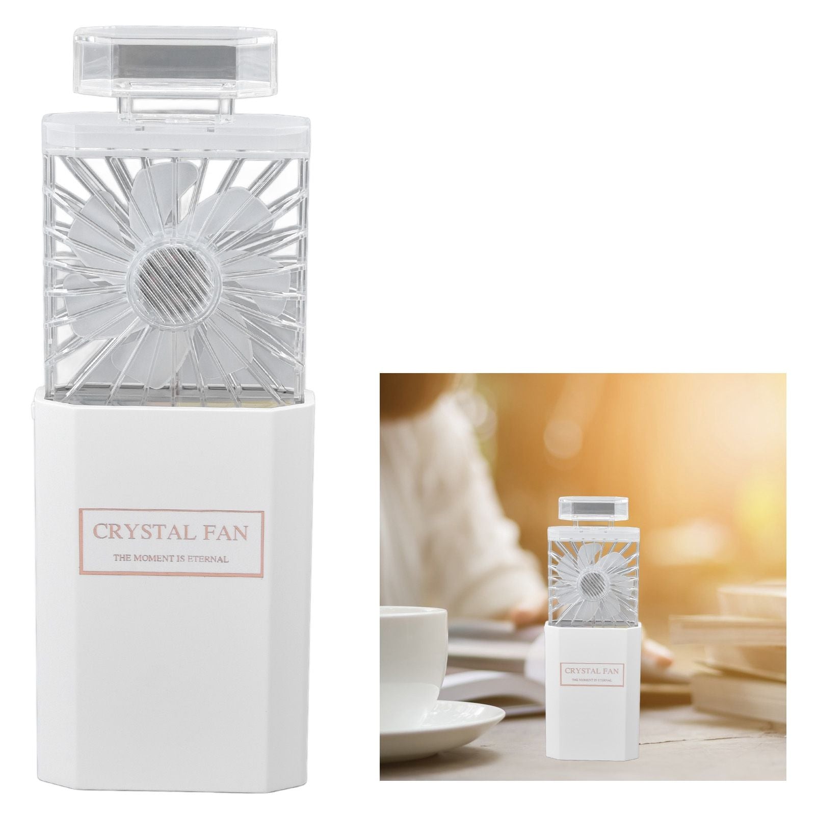 Handheld Fan 3 Speed Ladies Small Fan USB 1200mAh Battery Rechargeable Handheld Portable Pull Out Design V1294-YM0523-3113220045212
