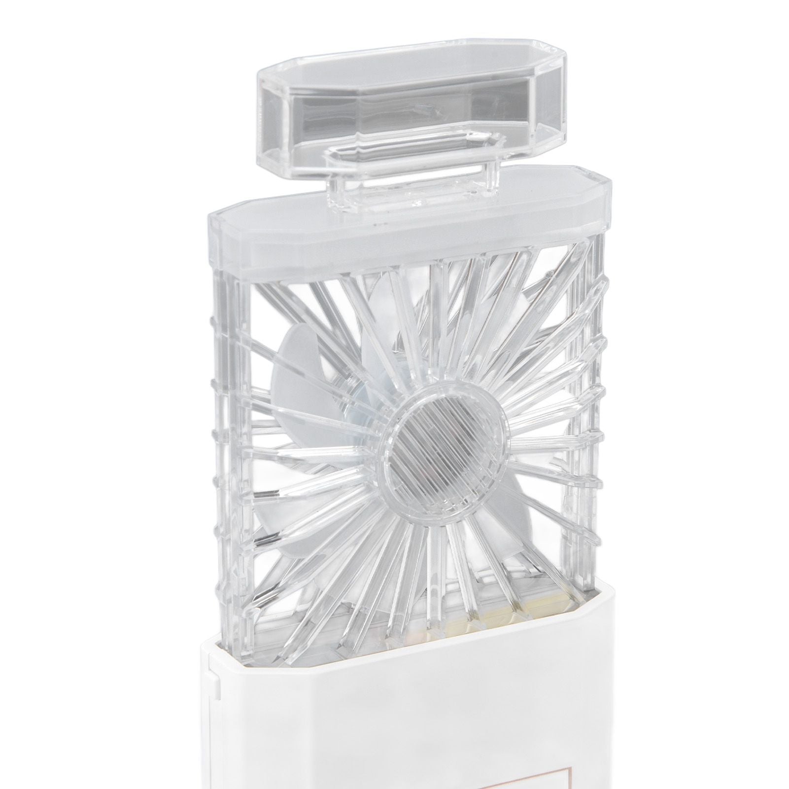 Handheld Fan 3 Speed Ladies Small Fan USB 1200mAh Battery Rechargeable Handheld Portable Pull Out Design V1294-YM0523-3113220045212