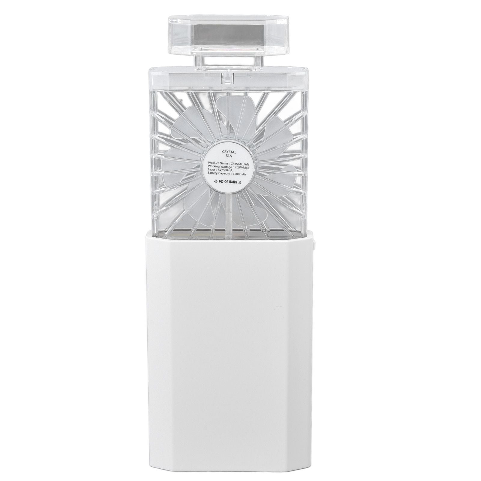 Handheld Fan 3 Speed Ladies Small Fan USB 1200mAh Battery Rechargeable Handheld Portable Pull Out Design V1294-YM0523-3113220045212