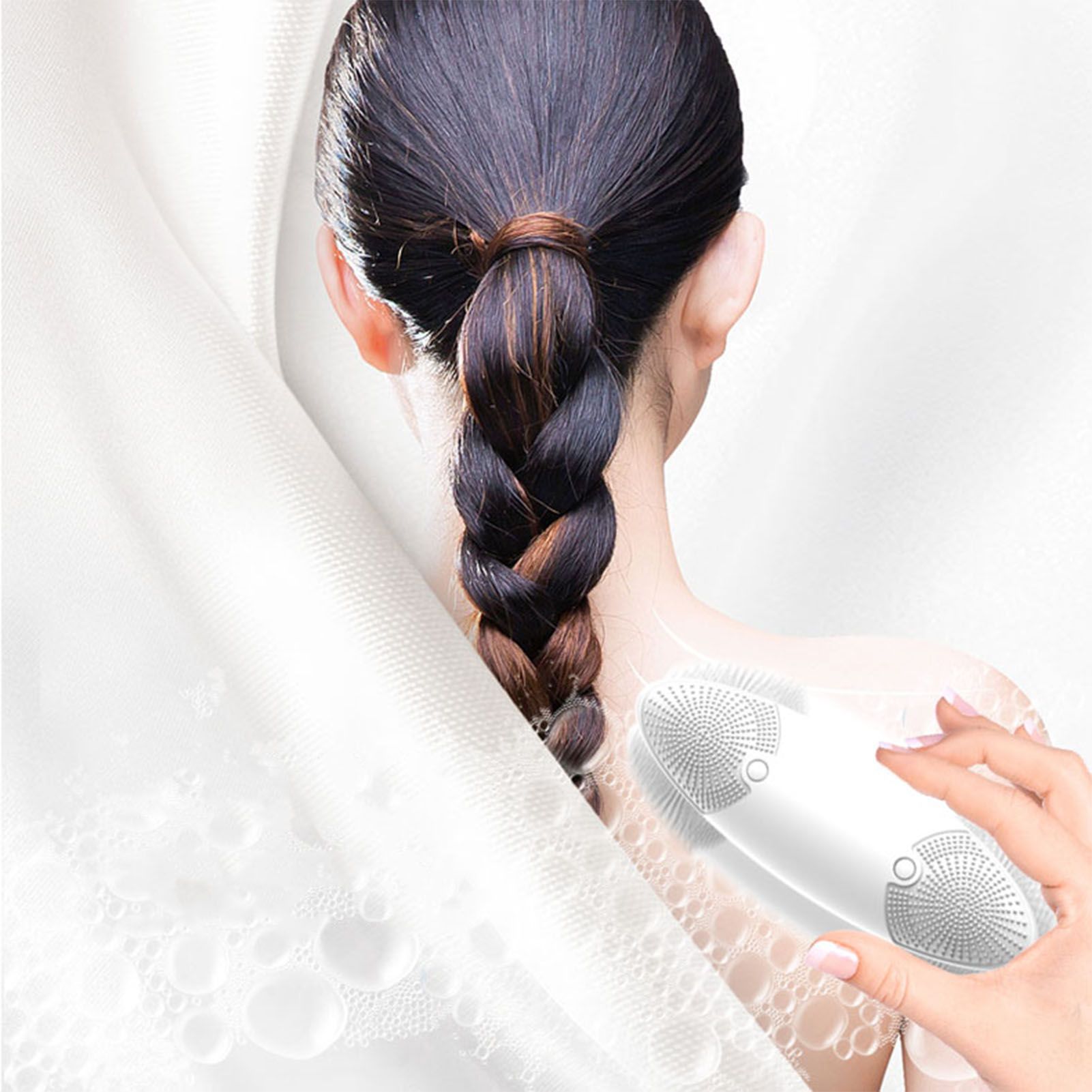 Ultrasonic Scrubber 3 Levels USB Charging High Frequency Vibration Dual Waving Ultrasonic Vegetable Washing V1294-YM0523-3113220045311