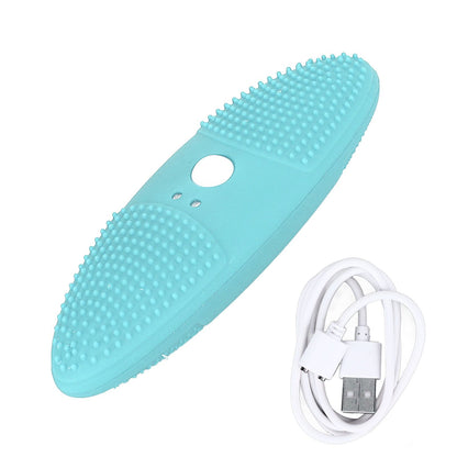 Ultrasonic Scrubber 3 Levels USB Charging High Frequency Vibration Dual Waving Ultrasonic Vegetable Washing V1294-YM0523-3113220045312