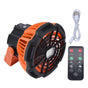 Camping Fan with Light Silent USB Charging 180 degrees Rotation Portable Hook Design 5 LED Fan for Tent V1294-YM0523-3113220048711