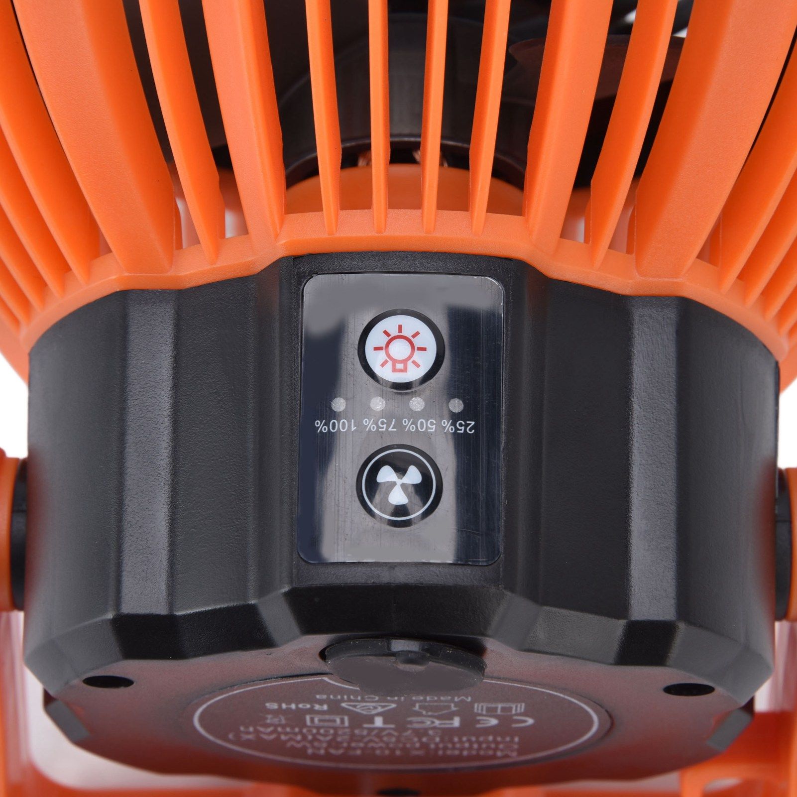 Camping Fan with Light Silent USB Charging 180 degrees Rotation Portable Hook Design 5 LED Fan for Tent V1294-YM0523-3113220048711