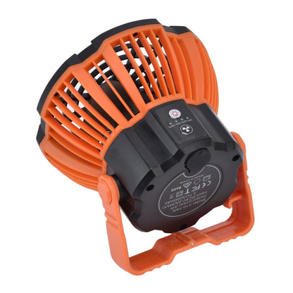 Camping Fan with Light Silent USB Charging 180 degrees Rotation Portable Hook Design 5 LED Fan for Tent V1294-YM0523-3113220048711