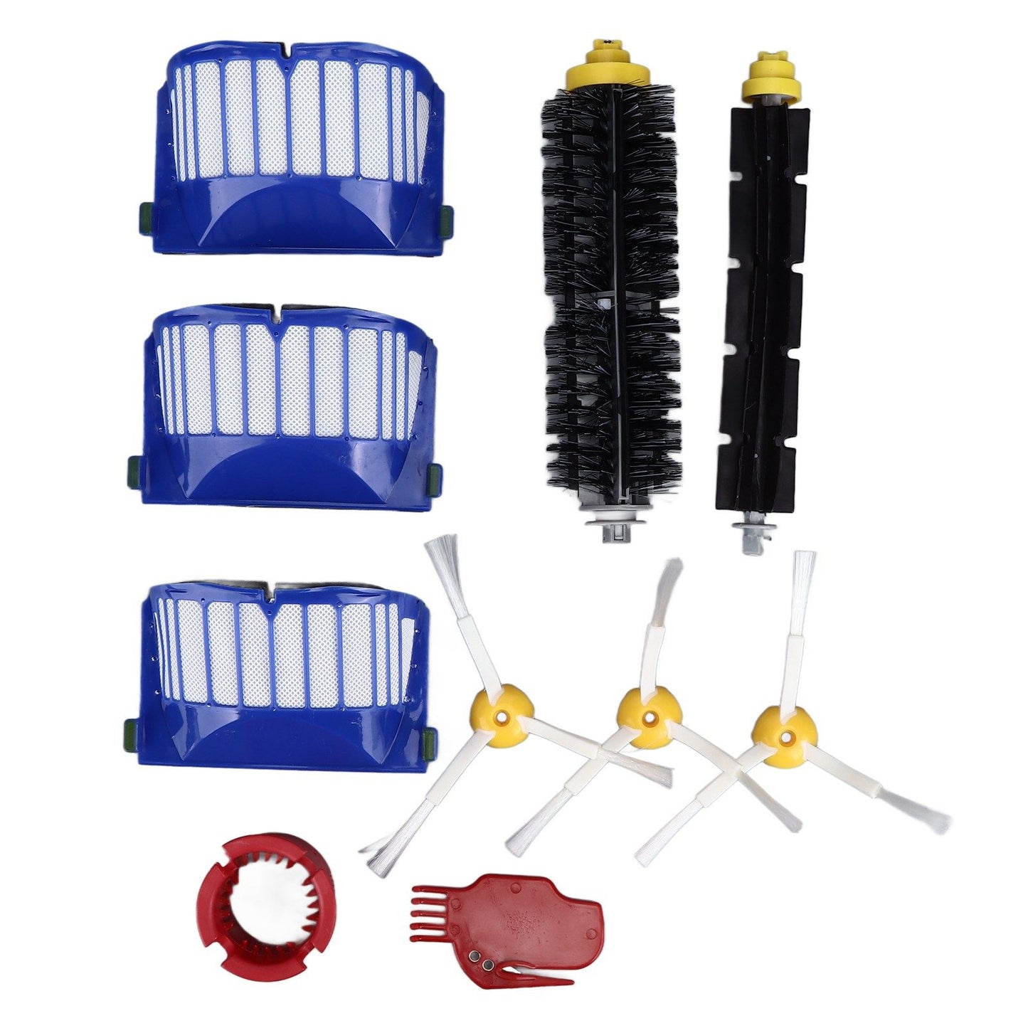 Roller Brush Filters Side Brushes Cleaner Kits Replacement Parts for Roomba 600 675 690 670 671 V1294-YM0523-3113220048811