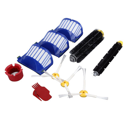 Roller Brush Filters Side Brushes Cleaner Kits Replacement Parts for Roomba 600 675 690 670 671 V1294-YM0523-3113220048811