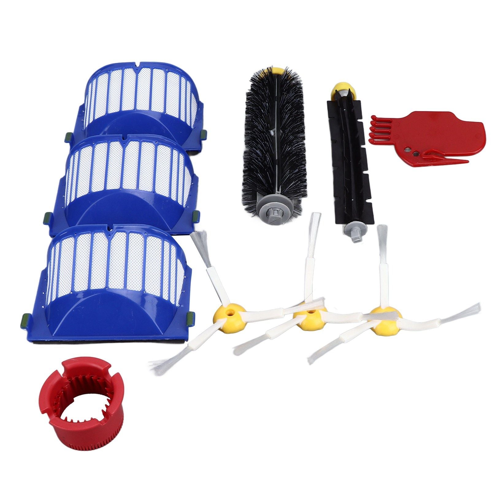 Roller Brush Filters Side Brushes Cleaner Kits Replacement Parts for Roomba 600 675 690 670 671 V1294-YM0523-3113220048811