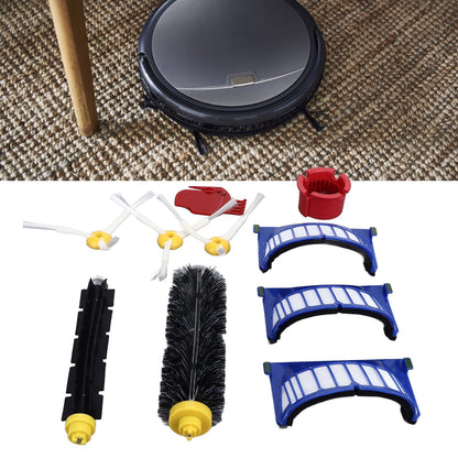 Roller Brush Filters Side Brushes Cleaner Kits Replacement Parts for Roomba 600 675 690 670 671 V1294-YM0523-3113220048811