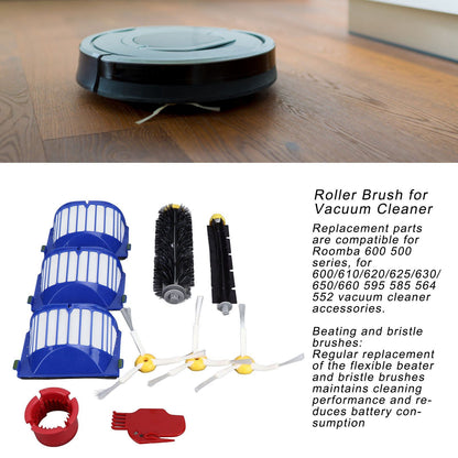 Roller Brush Filters Side Brushes Cleaner Kits Replacement Parts for Roomba 600 675 690 670 671 V1294-YM0523-3113220048811