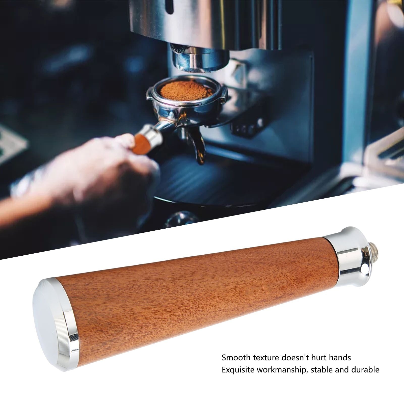 M10 Portafilter Wooden Handle Dalbergia Cochinchinensis Coffee Filter Handle Accessory V1294-YM0523-3113220049211