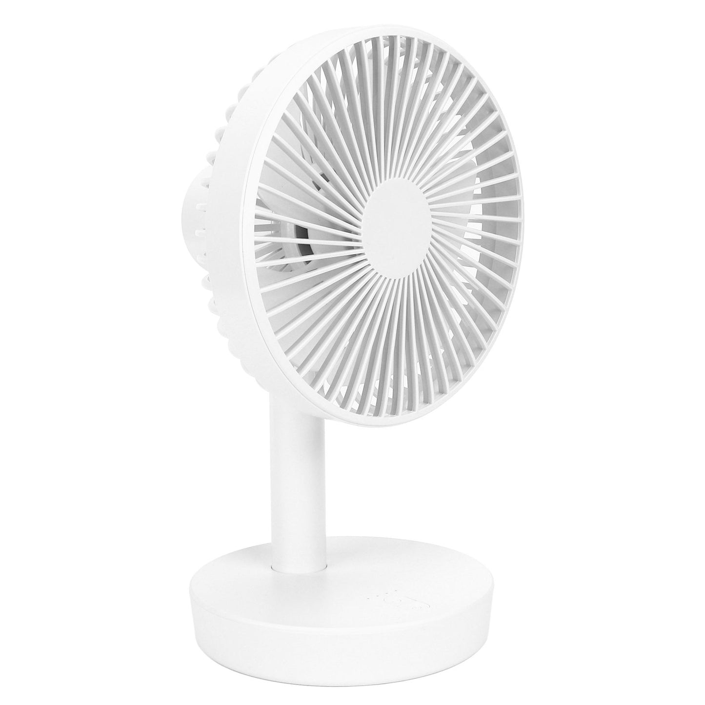 3 Speed USB Desktop Oscillating Fan 5 Blade Gentle Wind Small Personal Desk Fan with Automatic Moving Head V1294-YM0523-3113220050011