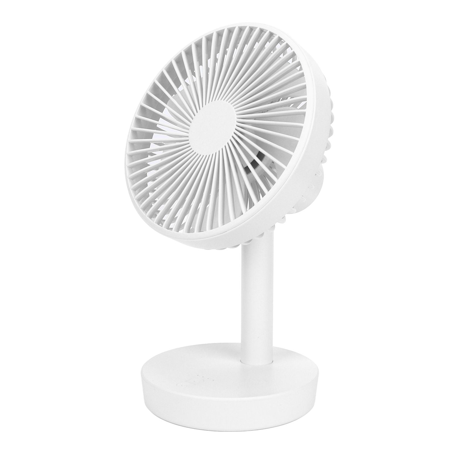 3 Speed USB Desktop Oscillating Fan 5 Blade Gentle Wind Small Personal Desk Fan with Automatic Moving Head V1294-YM0523-3113220050011