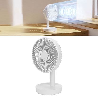 3 Speed USB Desktop Oscillating Fan 5 Blade Gentle Wind Small Personal Desk Fan with Automatic Moving Head V1294-YM0523-3113220050011