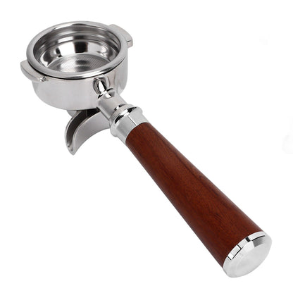 58mm Coffee Portafilter Coffee Machine Filter Coffee Machine Replacement Parts with Wooden Handle for V1294-YM0523-3113220050311