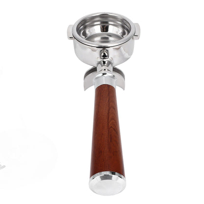 58mm Coffee Portafilter Coffee Machine Filter Coffee Machine Replacement Parts with Wooden Handle for V1294-YM0523-3113220050311