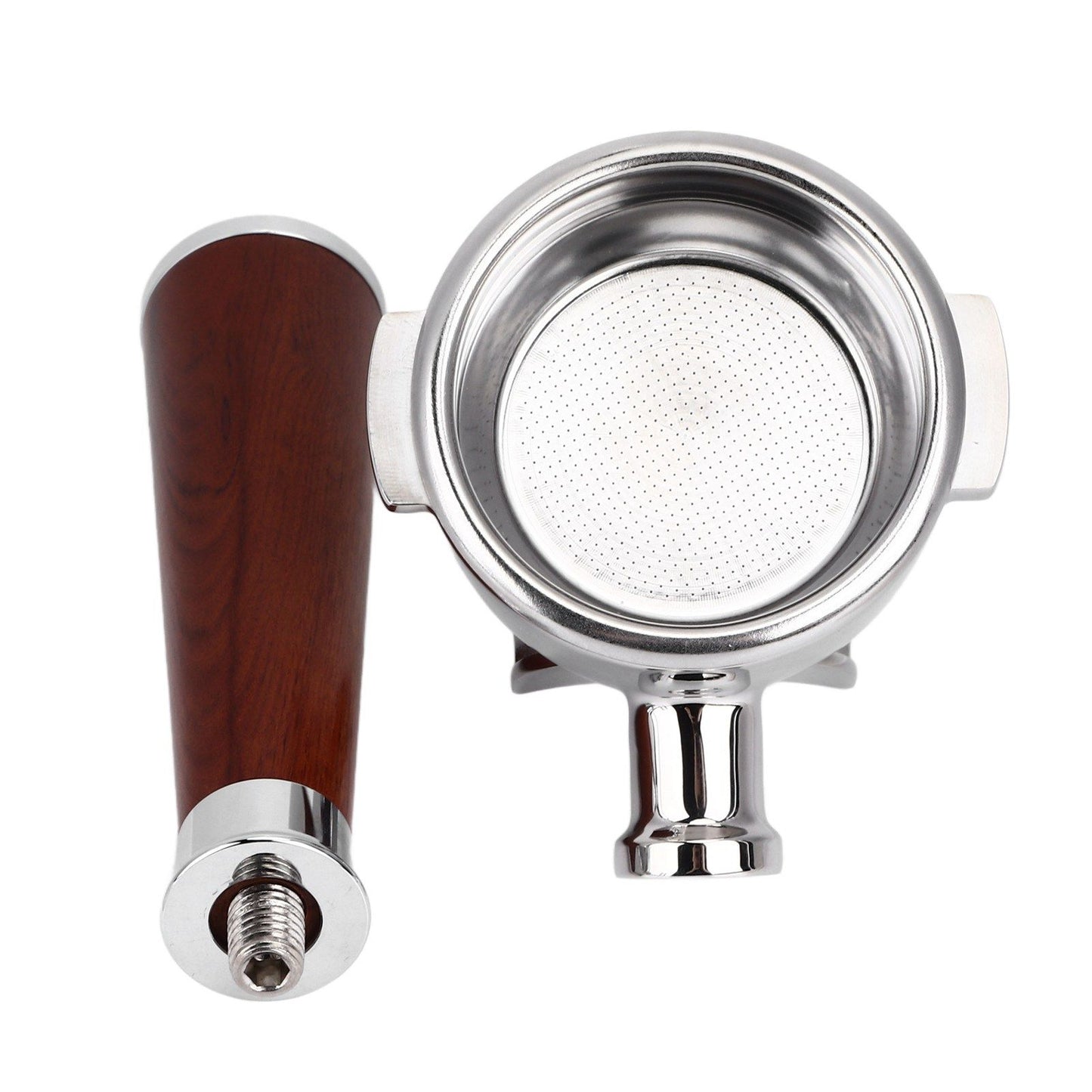 58mm Coffee Portafilter Coffee Machine Filter Coffee Machine Replacement Parts with Wooden Handle for V1294-YM0523-3113220050311