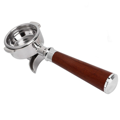 58mm Coffee Portafilter Coffee Machine Filter Coffee Machine Replacement Parts with Wooden Handle for V1294-YM0523-3113220050311