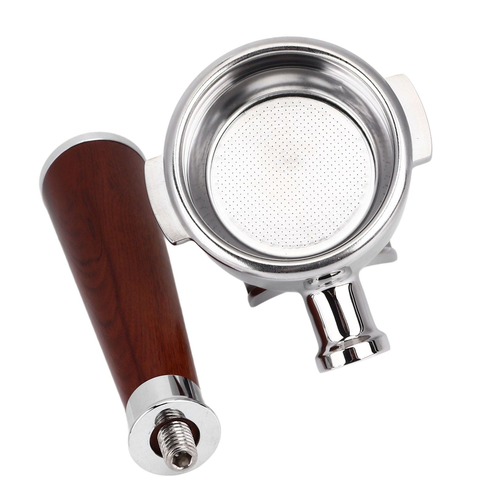 58mm Coffee Portafilter Coffee Machine Filter Coffee Machine Replacement Parts with Wooden Handle for V1294-YM0523-3113220050311