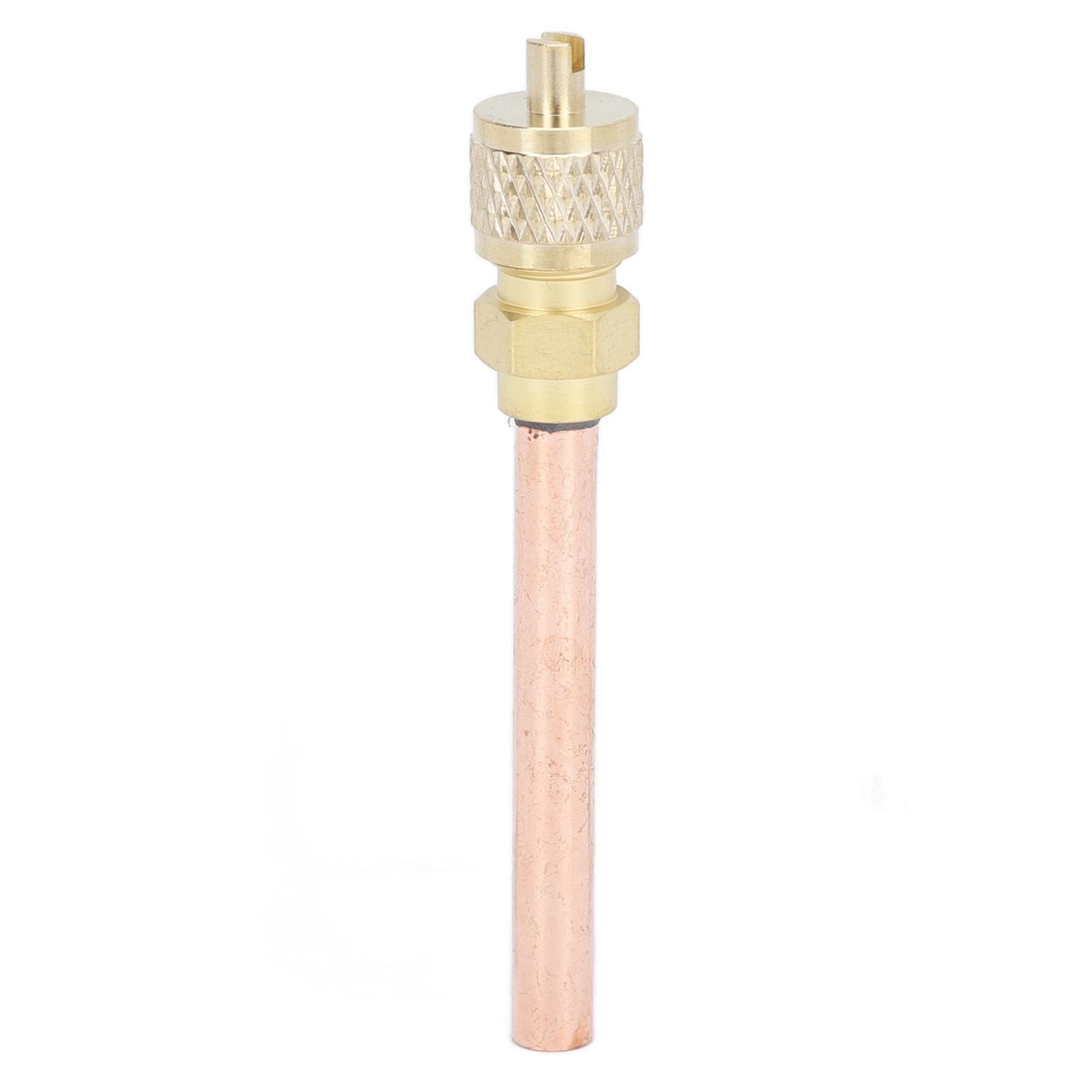 1/4in SAE Tee Adapter Built in Valve Core Quick Connection Double Sealing for R22 R12 R134 Vacuum Gauge V1294-YM0523-3113220052411