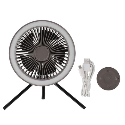 Camping Light Fan 3 Level Wind Adjustment USB Charging 3.7V 2A Hanging Camping Lights Tent Fan with Bracket V1294-YM0523-3113220052712