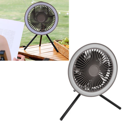 Camping Light Fan 3 Level Wind Adjustment USB Charging 3.7V 2A Hanging Camping Lights Tent Fan with Bracket V1294-YM0523-3113220052712