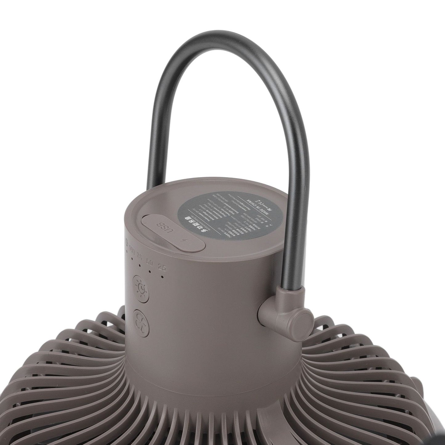 Camping Light Fan 3 Level Wind Adjustment USB Charging 3.7V 2A Hanging Camping Lights Tent Fan with Bracket V1294-YM0523-3113220052712