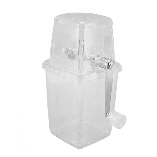 Hand Cranked Ice Crusher Clear Rustproof Multifunctional Manual Ice Crusher for Home Kitchen Transparent V1294-YM0523-3113220055511