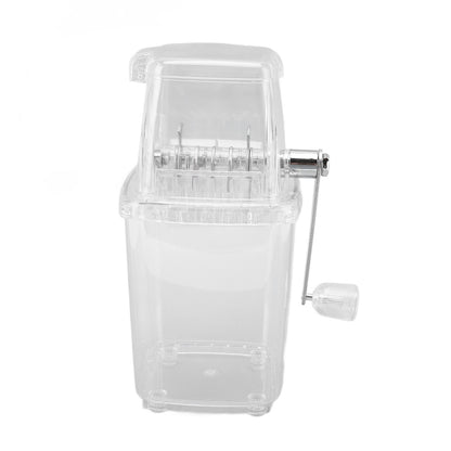 Hand Cranked Ice Crusher Clear Rustproof Multifunctional Manual Ice Crusher for Home Kitchen Transparent V1294-YM0523-3113220055511
