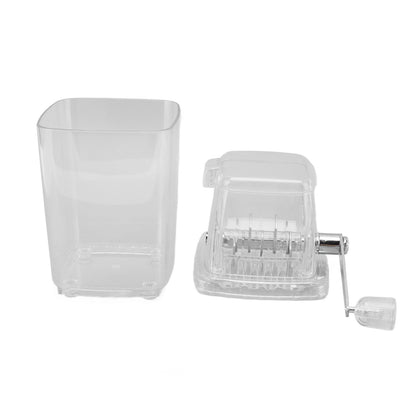 Hand Cranked Ice Crusher Clear Rustproof Multifunctional Manual Ice Crusher for Home Kitchen Transparent V1294-YM0523-3113220055511