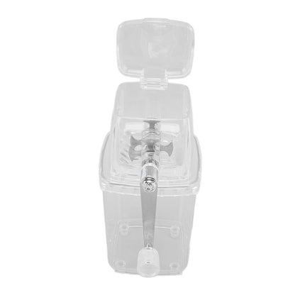 Hand Cranked Ice Crusher Clear Rustproof Multifunctional Manual Ice Crusher for Home Kitchen Transparent V1294-YM0523-3113220055511
