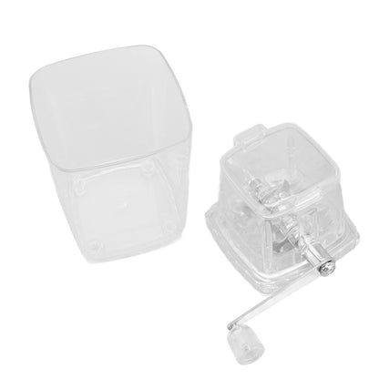 Hand Cranked Ice Crusher Clear Rustproof Multifunctional Manual Ice Crusher for Home Kitchen Transparent V1294-YM0523-3113220055511