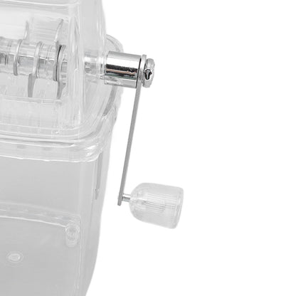 Hand Cranked Ice Crusher Clear Rustproof Multifunctional Manual Ice Crusher for Home Kitchen Transparent V1294-YM0523-3113220055511
