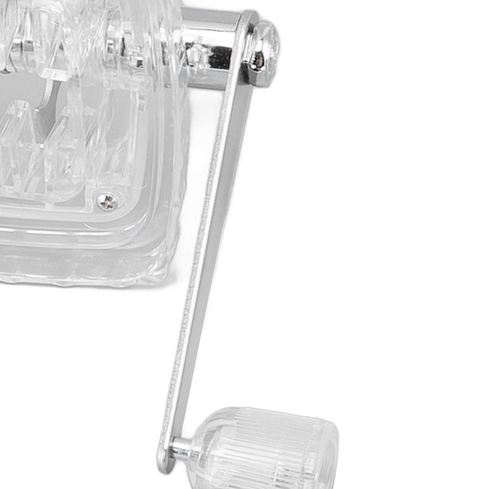 Hand Cranked Ice Crusher Clear Rustproof Multifunctional Manual Ice Crusher for Home Kitchen Transparent V1294-YM0523-3113220055511