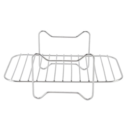 Fryer Stainless Steel Rack Fryer Accessories Multi Purpose Grilling Holder Outdoor BBQ Tools V1294-YM0523-3113220056311