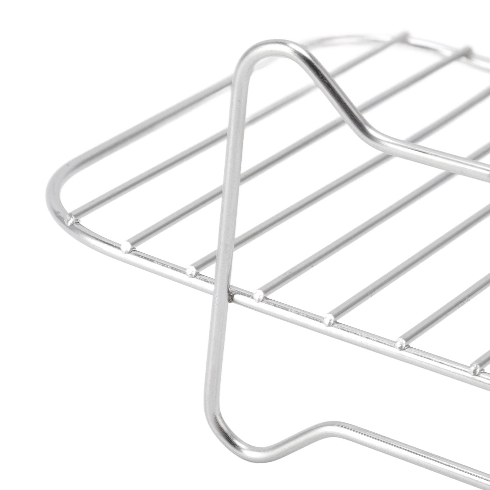 Fryer Stainless Steel Rack Fryer Accessories Multi Purpose Grilling Holder Outdoor BBQ Tools V1294-YM0523-3113220056311