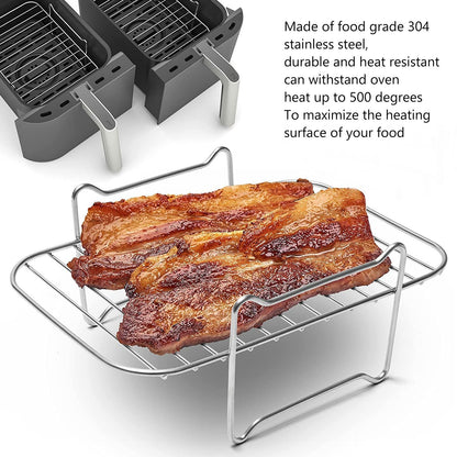 Fryer Stainless Steel Rack Fryer Accessories Multi Purpose Grilling Holder Outdoor BBQ Tools V1294-YM0523-3113220056311