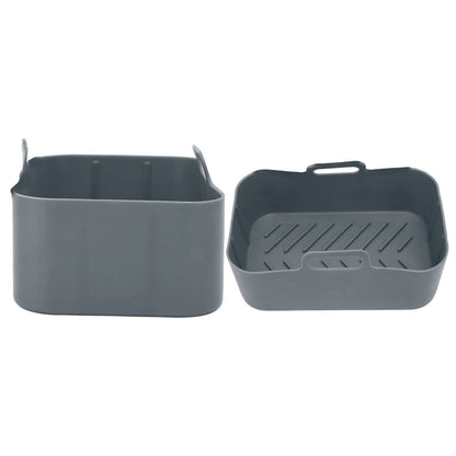 Fryer Silicone Pot Non Stick Reusable Liner Basket Replacement for Ninja DZ201 Foodi 8QT Gray V1294-YM0523-3113220057911