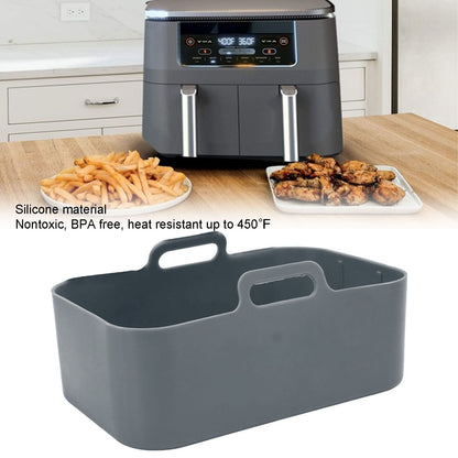 Fryer Silicone Pot Non Stick Reusable Liner Basket Replacement for Ninja DZ201 Foodi 8QT Gray V1294-YM0523-3113220057911