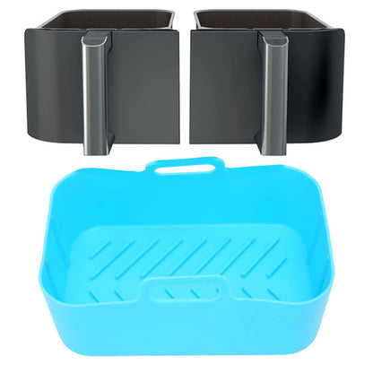 Fryer Silicone Pot Non Stick Reusable Liner Basket Replacement for Ninja DZ201 Foodi 8QT Blue V1294-YM0523-3113220057912