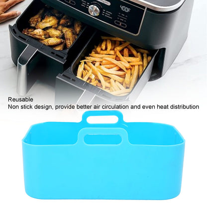 Fryer Silicone Pot Non Stick Reusable Liner Basket Replacement for Ninja DZ201 Foodi 8QT Blue V1294-YM0523-3113220057912