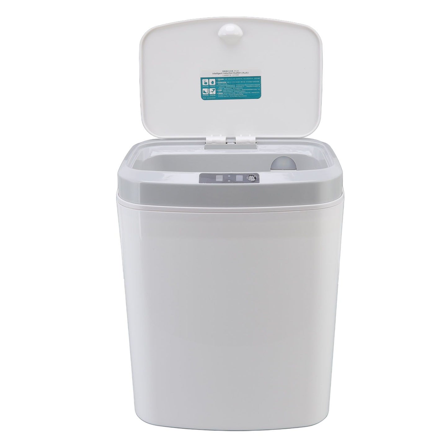 Smart Trash Can 16L Infrared Induction Button Control Manual Mute Household Automatic Trash Can with Night V1294-YM0523-3113220058411