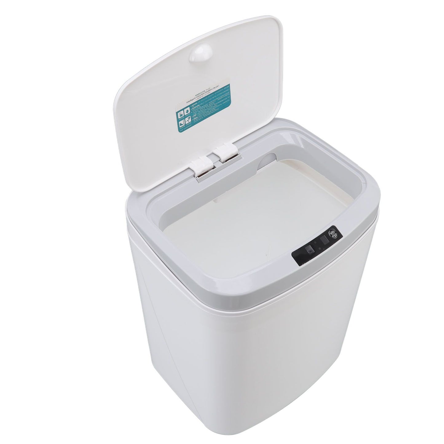 Smart Trash Can 16L Infrared Induction Button Control Manual Mute Household Automatic Trash Can with Night V1294-YM0523-3113220058411